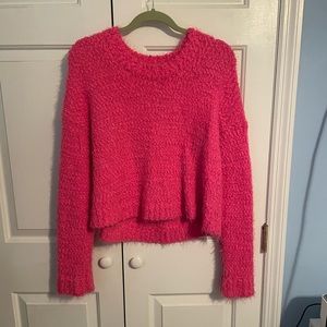 Show Me Your MuMu cropped varsity sweater pink